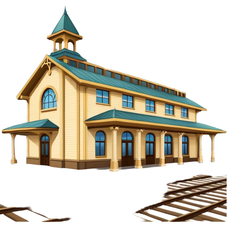 Estación de tren de yellowstone emoji
