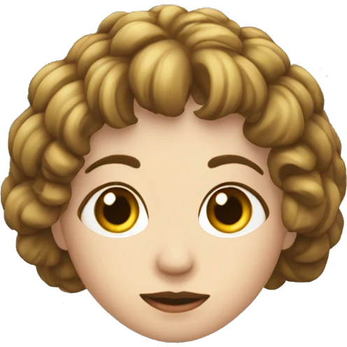 Carita coqueta con pestañas largas y guiñando un ojo emoji