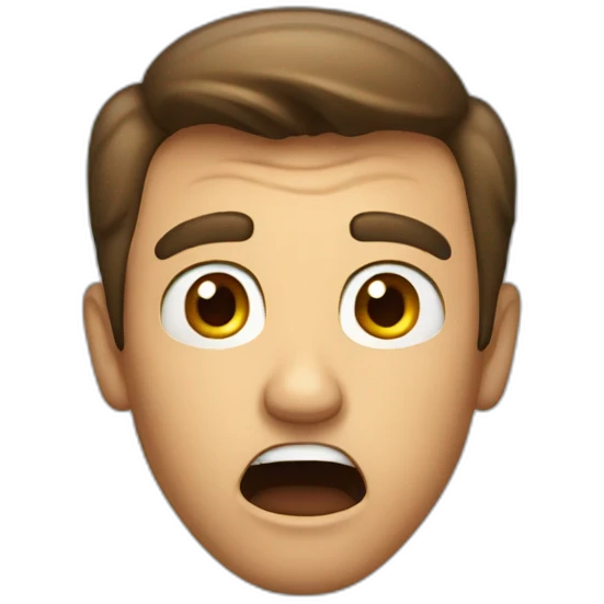 Surprised man emoji