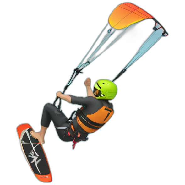 Kitesurf toeside emoji