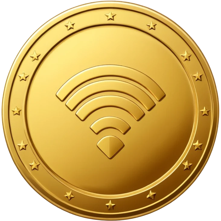 wifi money coin  emoji