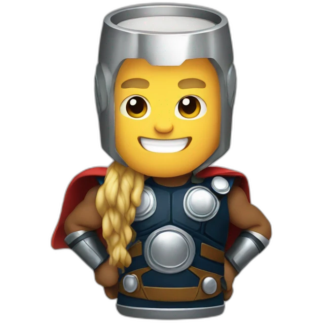 Thor drink beer emoji