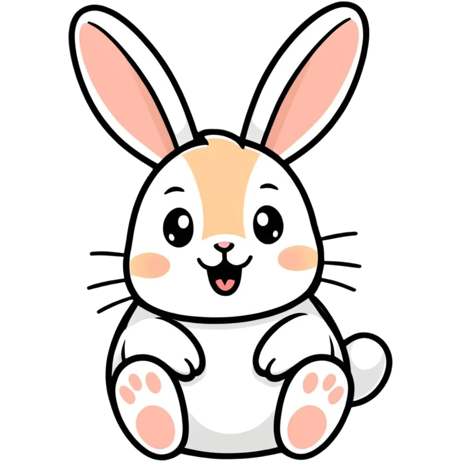 happy joyful bunny emoji