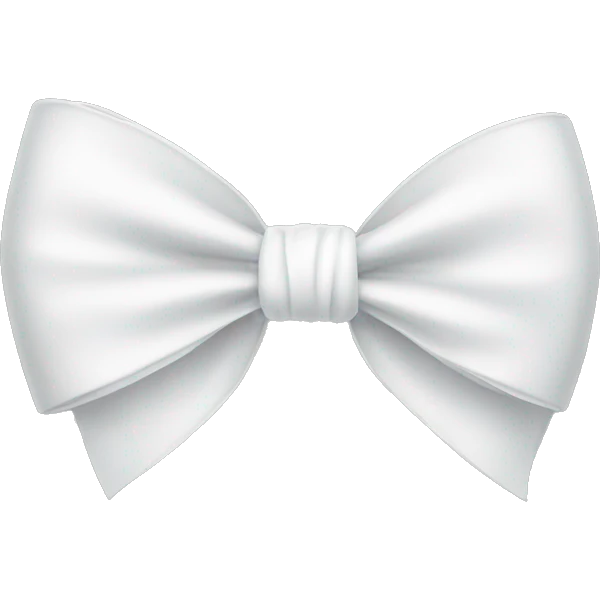 White bow emoji