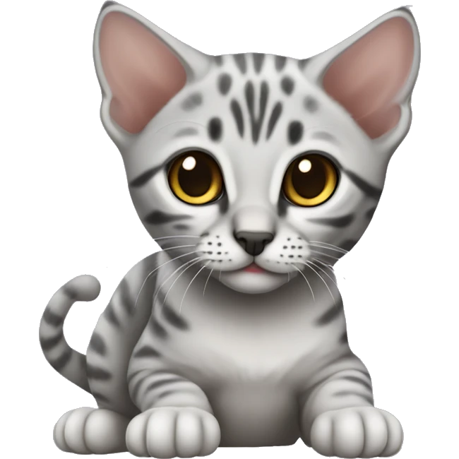 Egyptian mau kitten  emoji