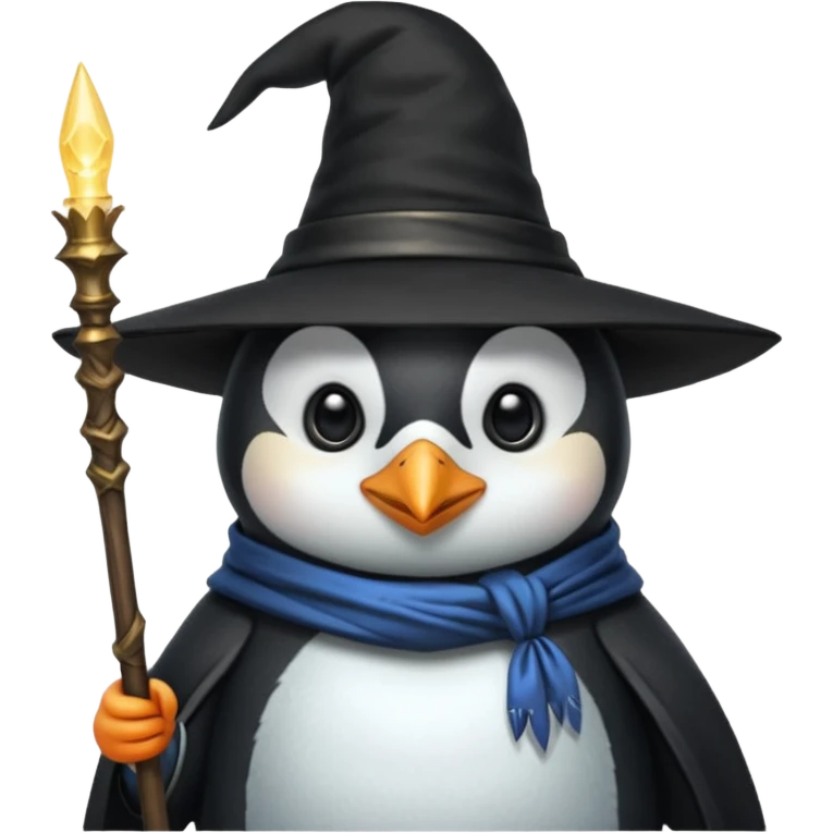 Penguin Wizard emoji