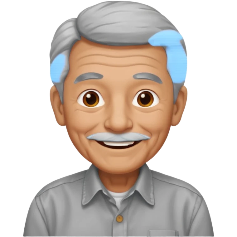 A grandpa with a hump emoji