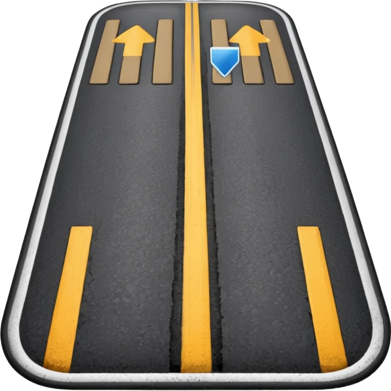 Forked regular road emoji