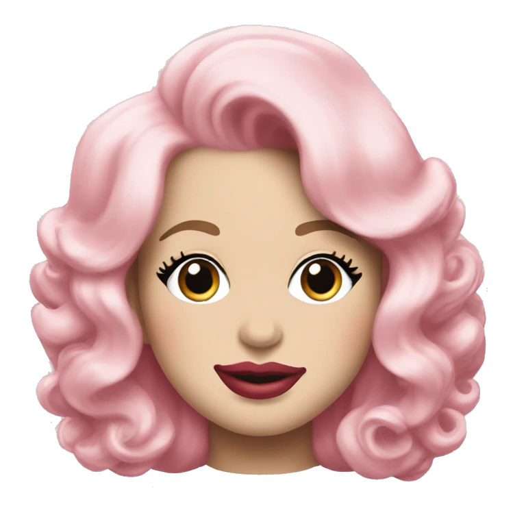 Dolly Parton pink bubblegum emoji