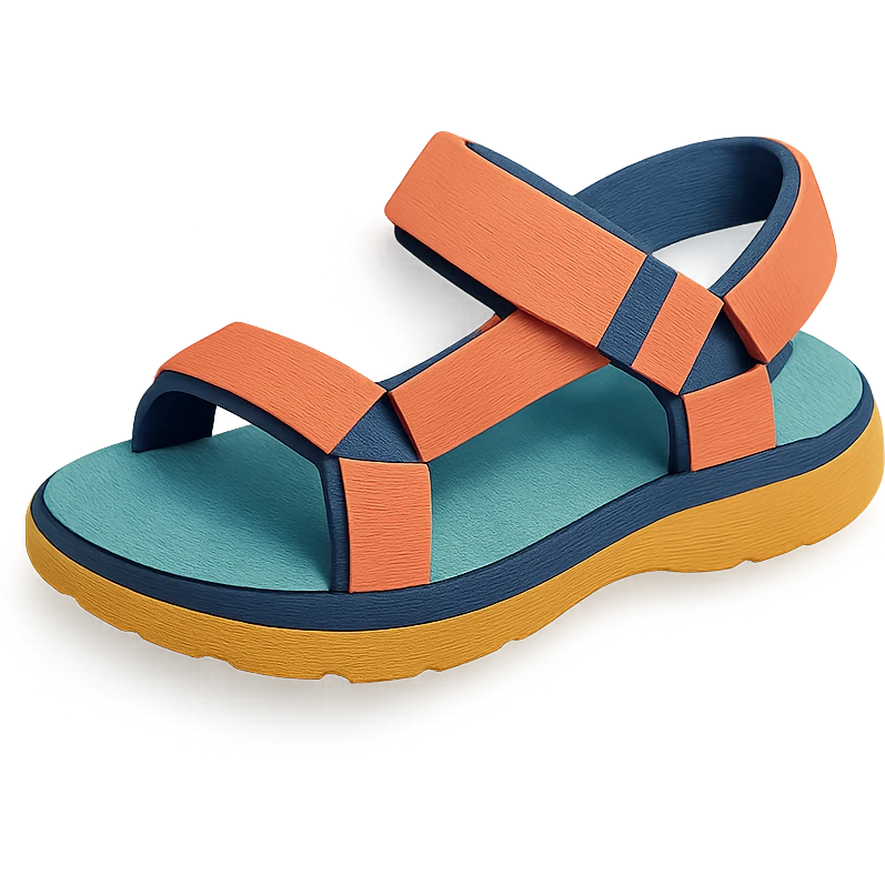 sporty sandals with velcro straps emoji