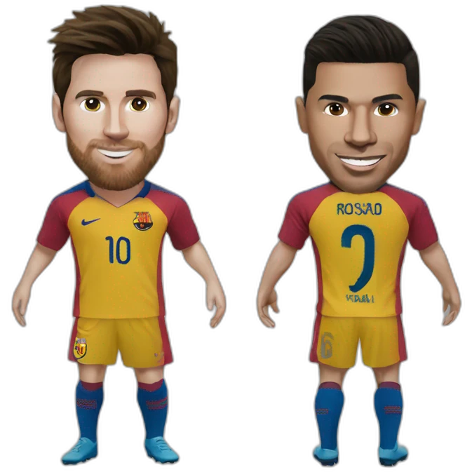 messi ronaldo emoji