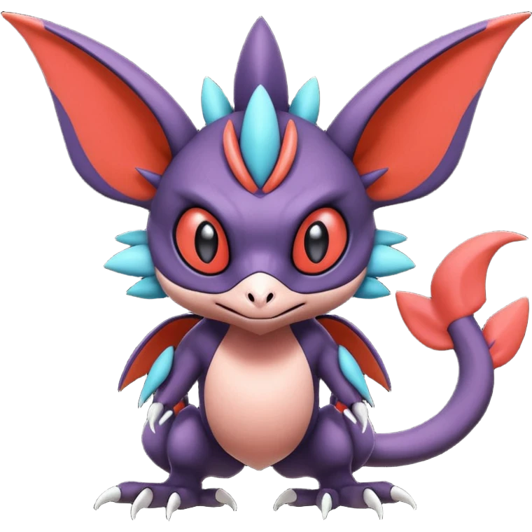  exotic tropical cyber-Litten-Noivern-Stitch-Noibat-Trico-Fakémon-Pokémon-Vernid-creature emoji