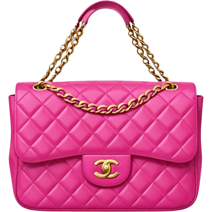 bright pink chanel bag emoji
