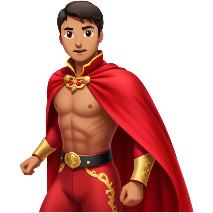 ​Cinematic Spanish Matador Holding a Red Cape, rendered with dynamic motion blur and vivid, high-contrast lighting, emoji