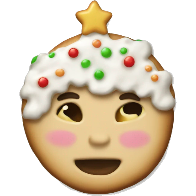 christmas cookie emoji