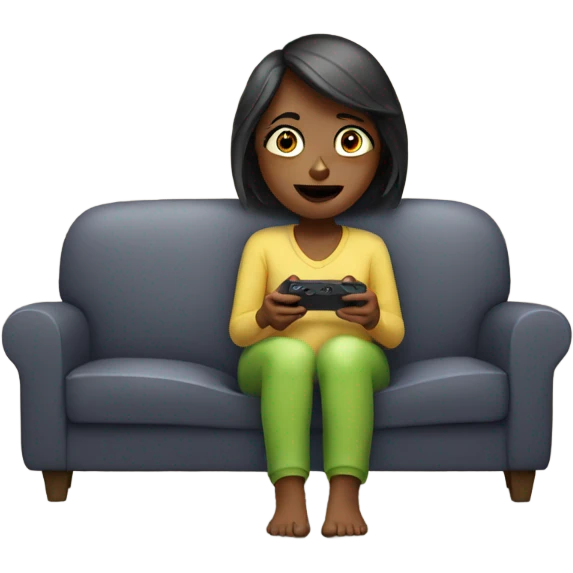 Woman watching tv emoji