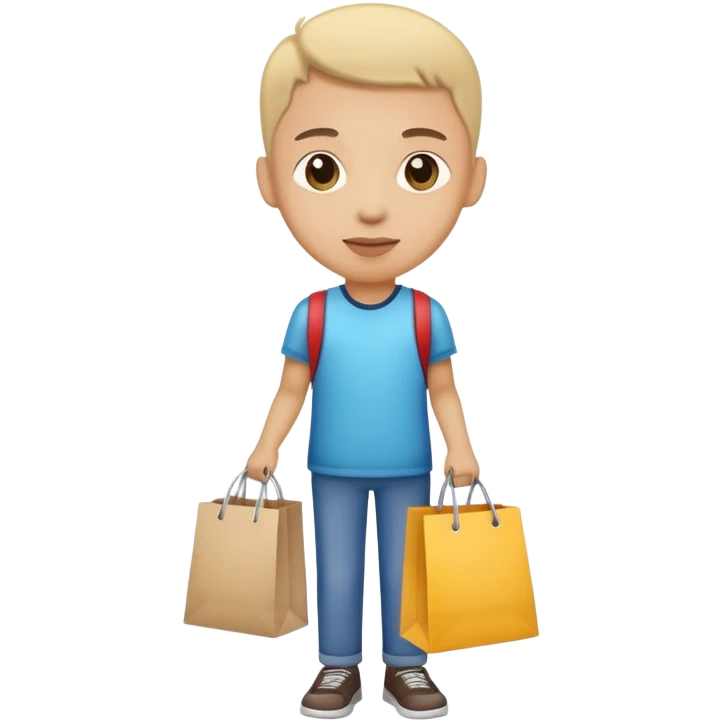 target customer with bag emoji