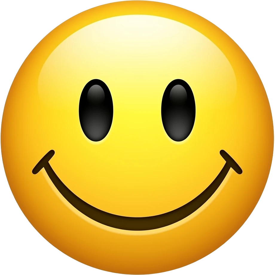 Сгенерируй эмоджи оценка пользователя - Нейтрально, желтый смайлик emoji