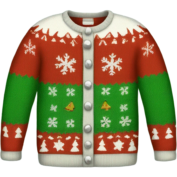 ugly christmas sweater emoji