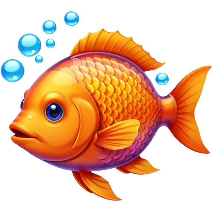Fish with bubbles  emoji