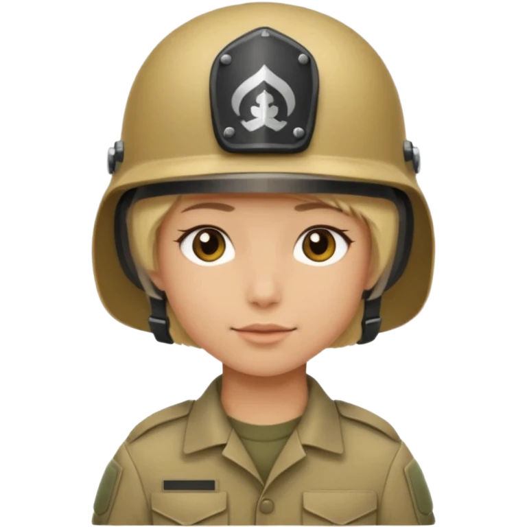a soldier with short blonde hair emoji