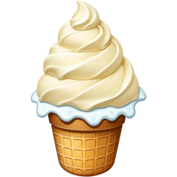 helado granizado with crunchy ice pieces, vanilla ice cream with small chunks of ice or chocolate emoji