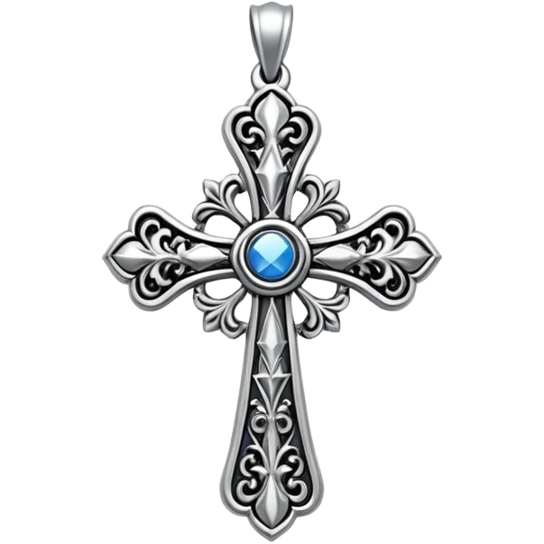 Gothic cross charm  emoji