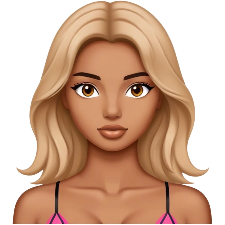 victoria’s secret model with body emoji