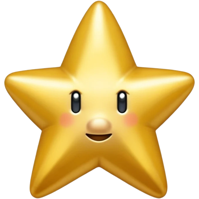 ESTRELLA DE SUPER MARIO SIN NARIZ emoji