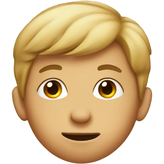 Boy with hair on nose emoji