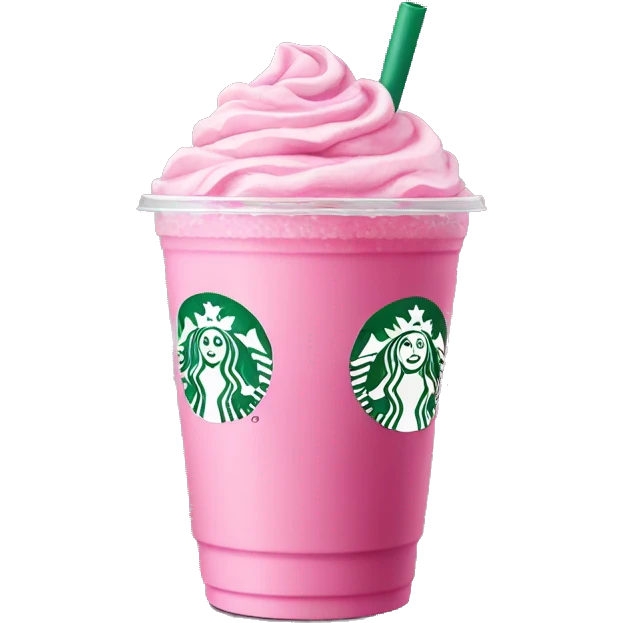 Starbucks pink drink emoji