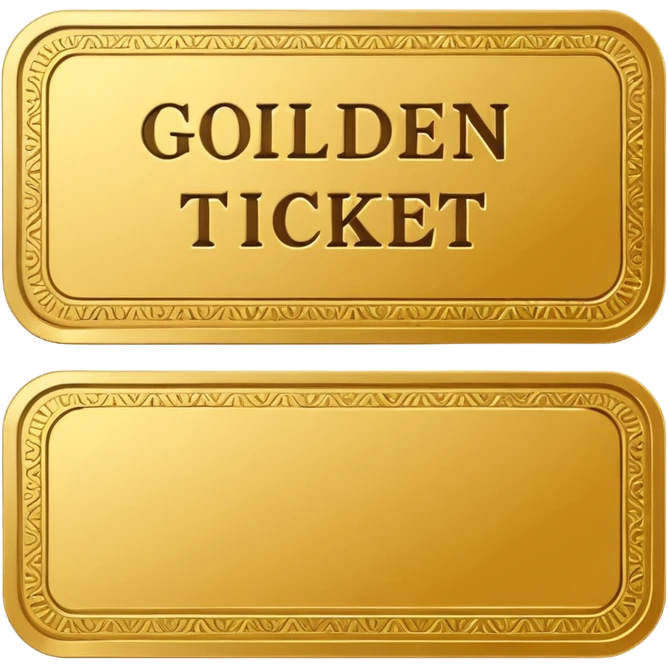 Golden ticket emoji