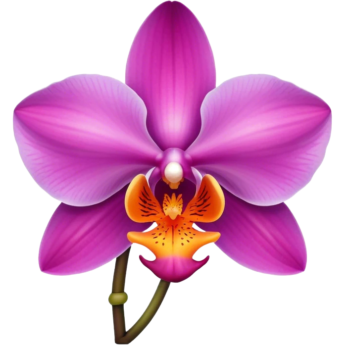 Orchid pink orange purple emoji