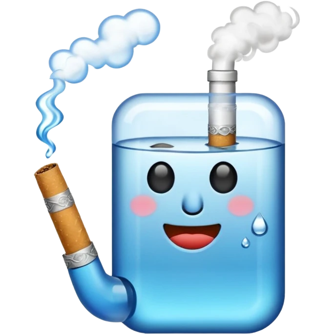 water smoking a cigarette emoji
