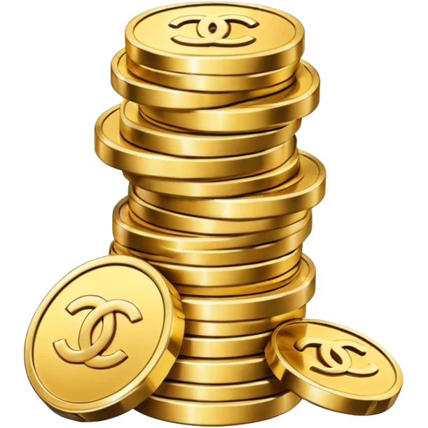chanel coins stack emoji