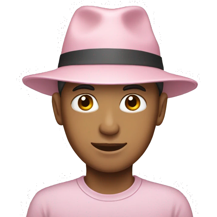 light pink hat emoji