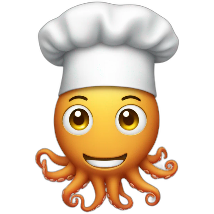 Octopus chef emoji
