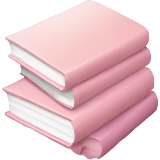 Light pink book stack emoji