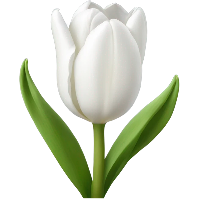 White tulips emoji
