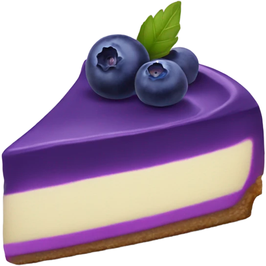 Purple cheesecake blueberry emoji