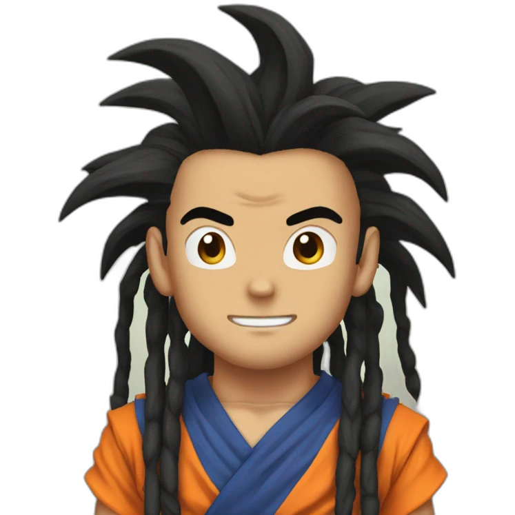 Goku with dreadlocks emoji