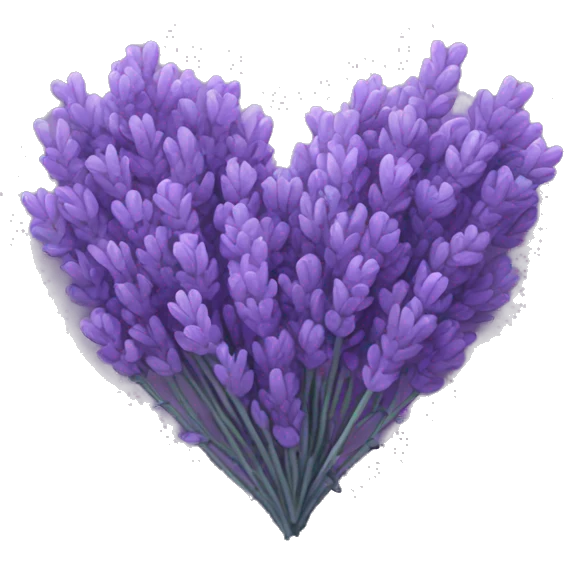 Lavender heart emoji