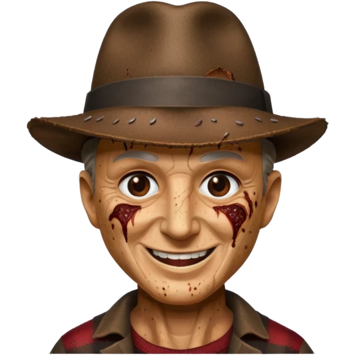 glitter freddy krueger emoji