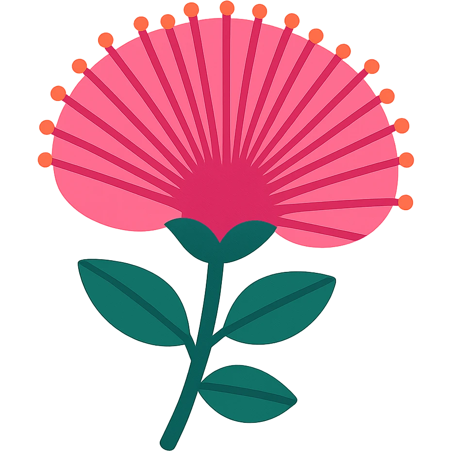 vibrant toon style pink powderpuff emoji