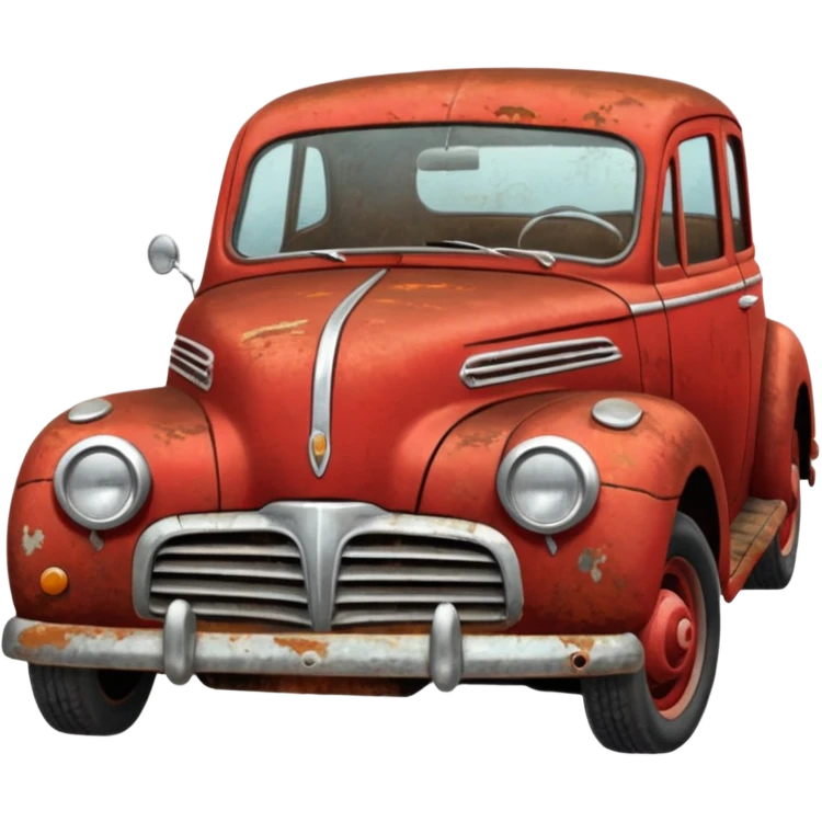 red old car emoji