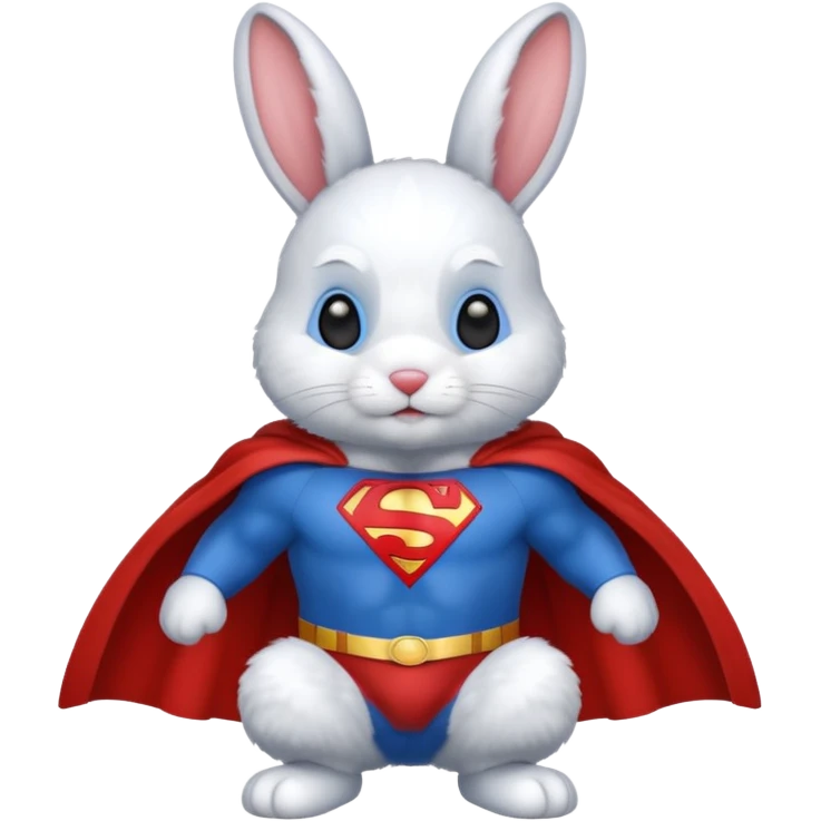 bunny as superman emoji