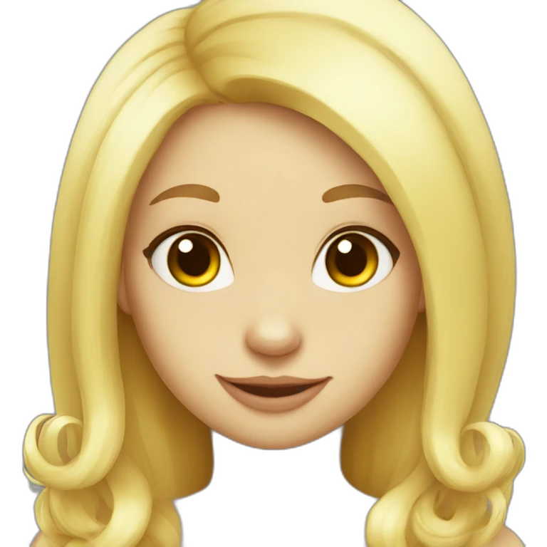 blonde cute yellow skunk emoji