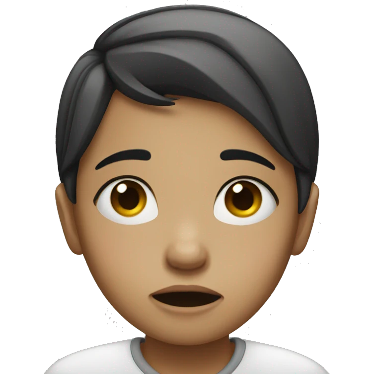 girl crying emoji