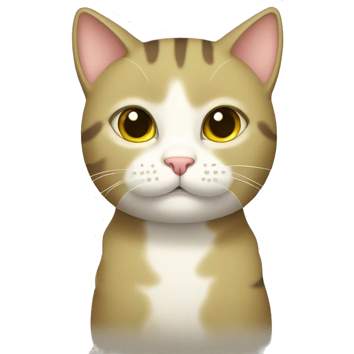 Cute olive cat emoji