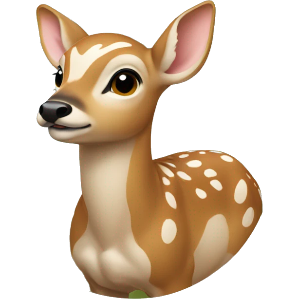 fawn circled up  emoji